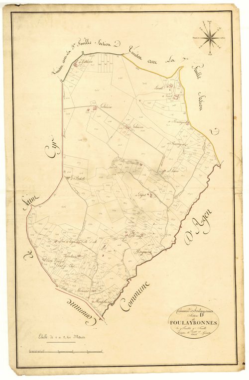 Plan primitif, atlas-D9 Foulayronnes, Foulayronnes