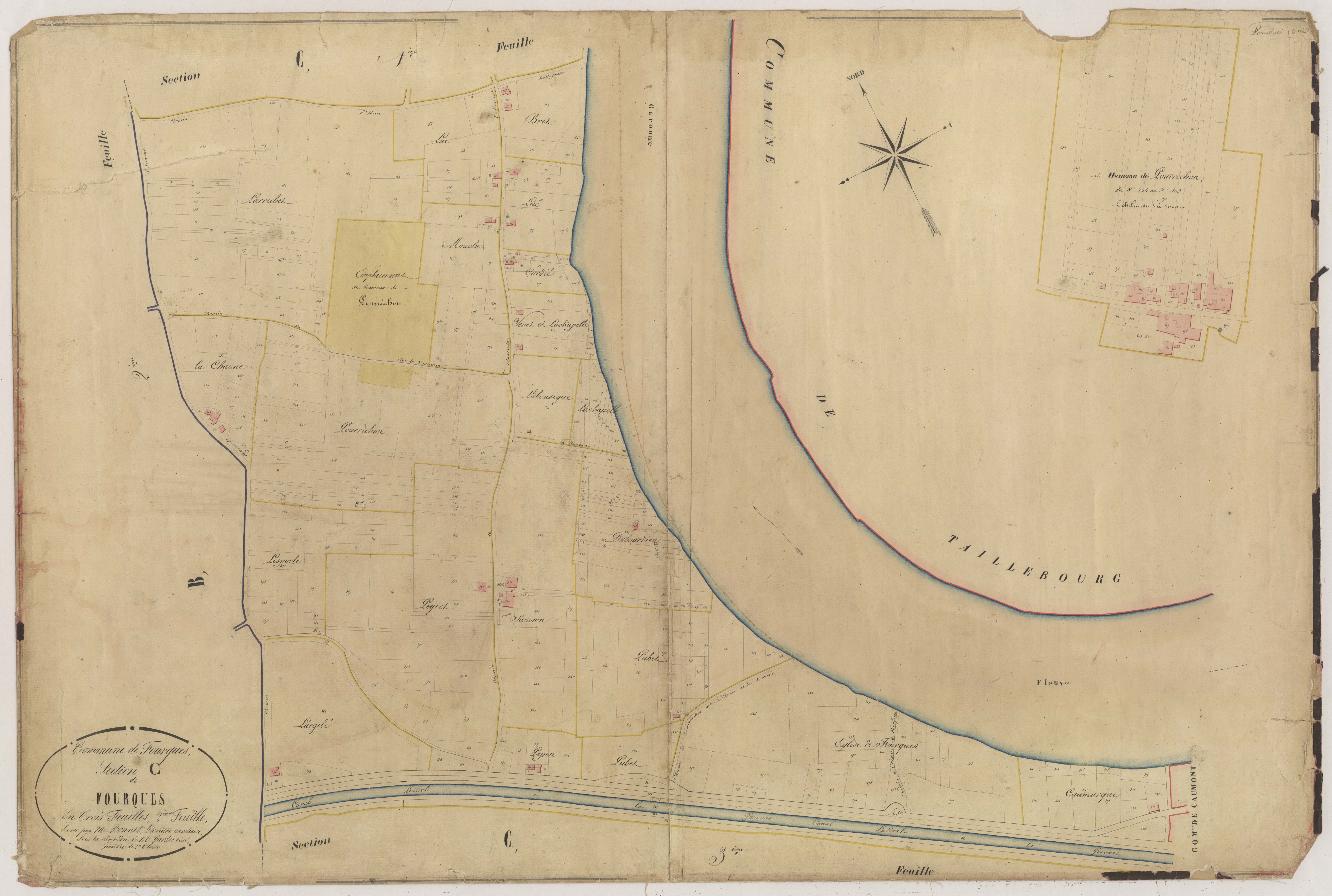Plan napoléonien-C2 Fourques, Fourques-sur-Garonne