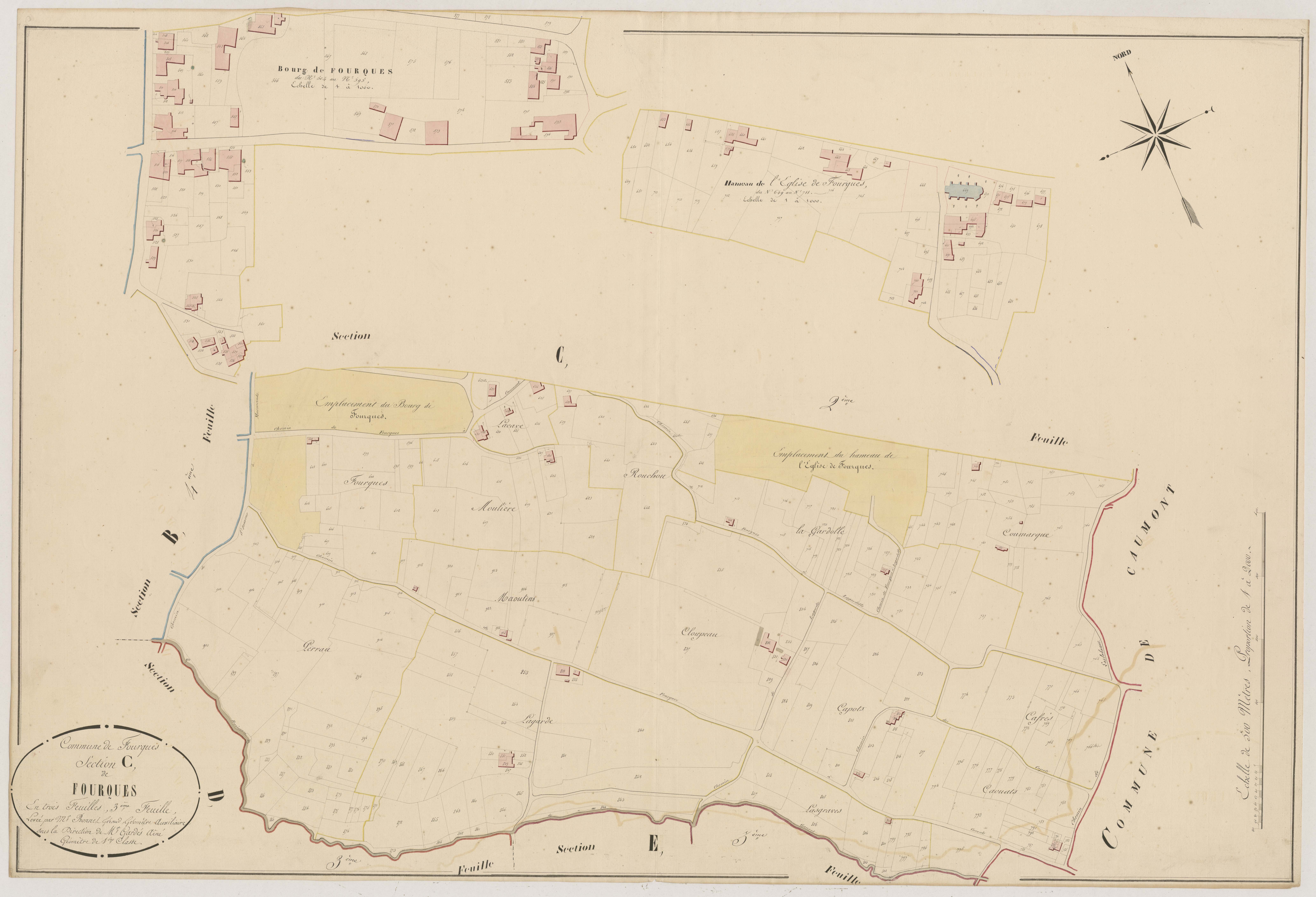 Plan napoléonien, atlas-C3 Fourques, Fourques-sur-Garonne