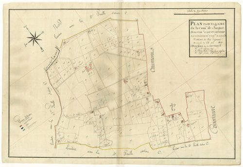 Plan primitif, atlas-C3 Saint-Sauveur et Sainte-Marthe (sic), Fourques-sur-Garonne