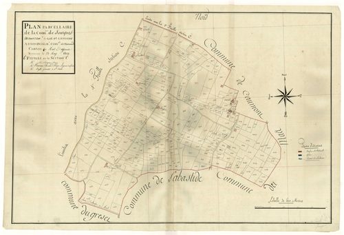 Plan primitif, atlas-C6 Saint-Sauveur et Sainte-Marthe (sic), Fourques-sur-Garonne