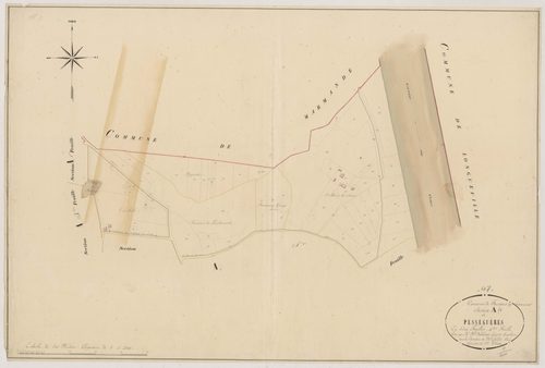 Plan napoléonien, atlas-A4 Pésséguères, Fourques-sur-Garonne