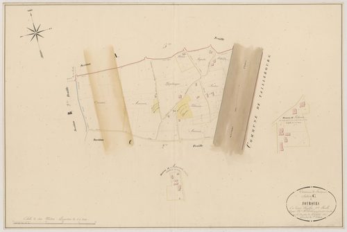 Plan napoléonien, atlas-C1 Fourques, Fourques-sur-Garonne