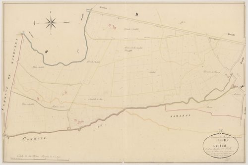 Plan napoléonien, atlas-D1 Lauzeré, Fourques-sur-Garonne