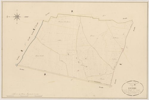 Plan napoléonien, atlas-D2 Lauzeré, Fourques-sur-Garonne