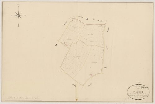 Plan napoléonien, atlas-E2 Saint-Sauveur, Fourques-sur-Garonne