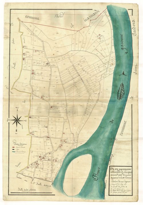Plan primitif, atlas-A2 Fourques, Fourques-sur-Garonne