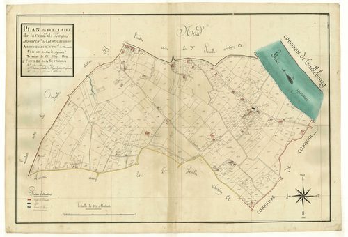 Plan primitif, atlas-A4 Fourques, Fourques-sur-Garonne