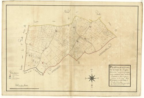 Plan primitif, atlas-A5 Fourques, Fourques-sur-Garonne