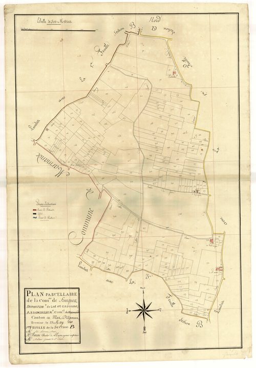 Plan primitif, atlas-B2 Saint-Sauveur et Sainte-Marthe, Fourques-sur-Garonne