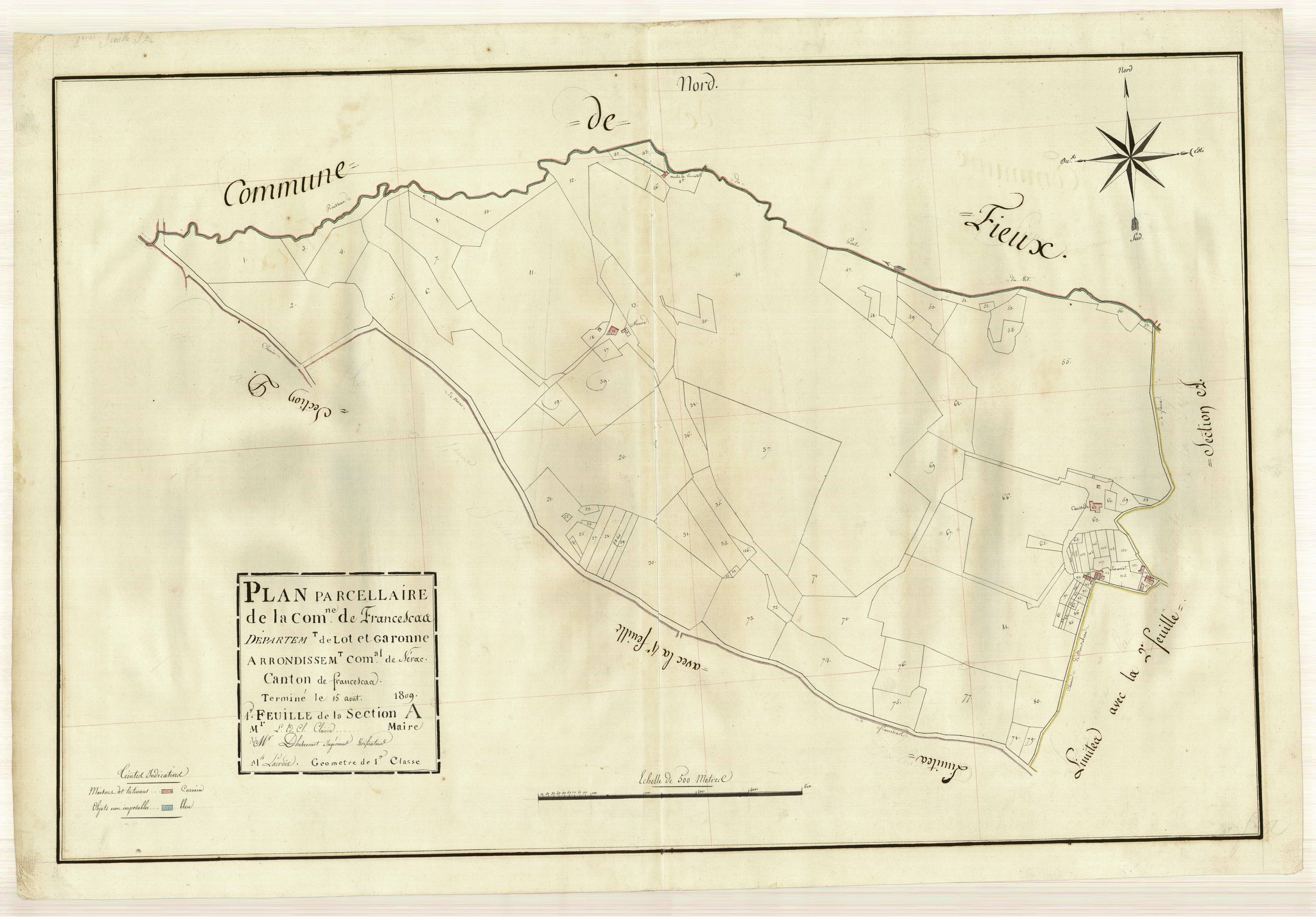 Plan primitif, atlas-A1 Pinaud, Francescas