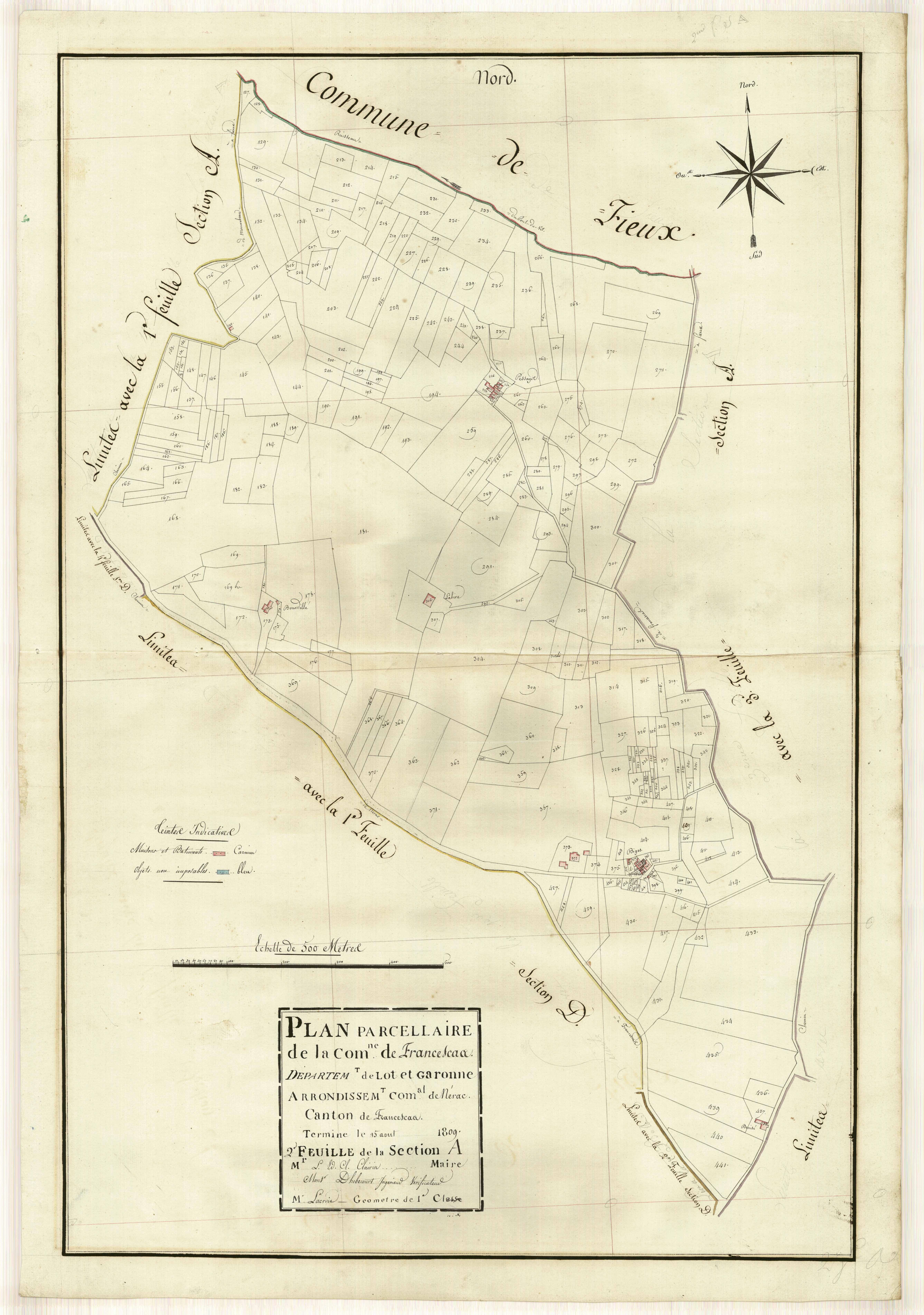 Plan primitif, atlas-A2 Pinaud, Francescas