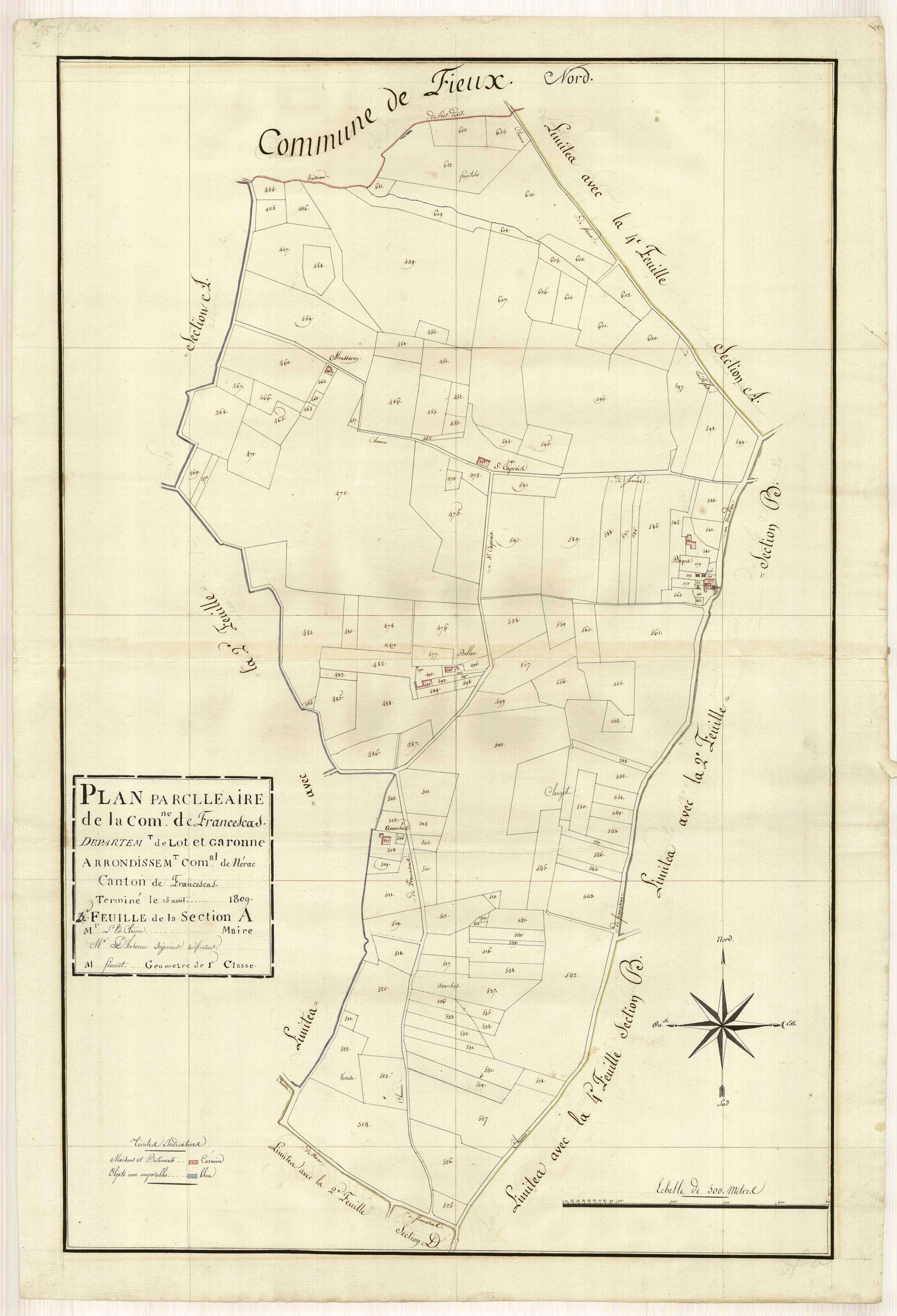 Plan primitif, atlas-A3 Pinaud, Francescas