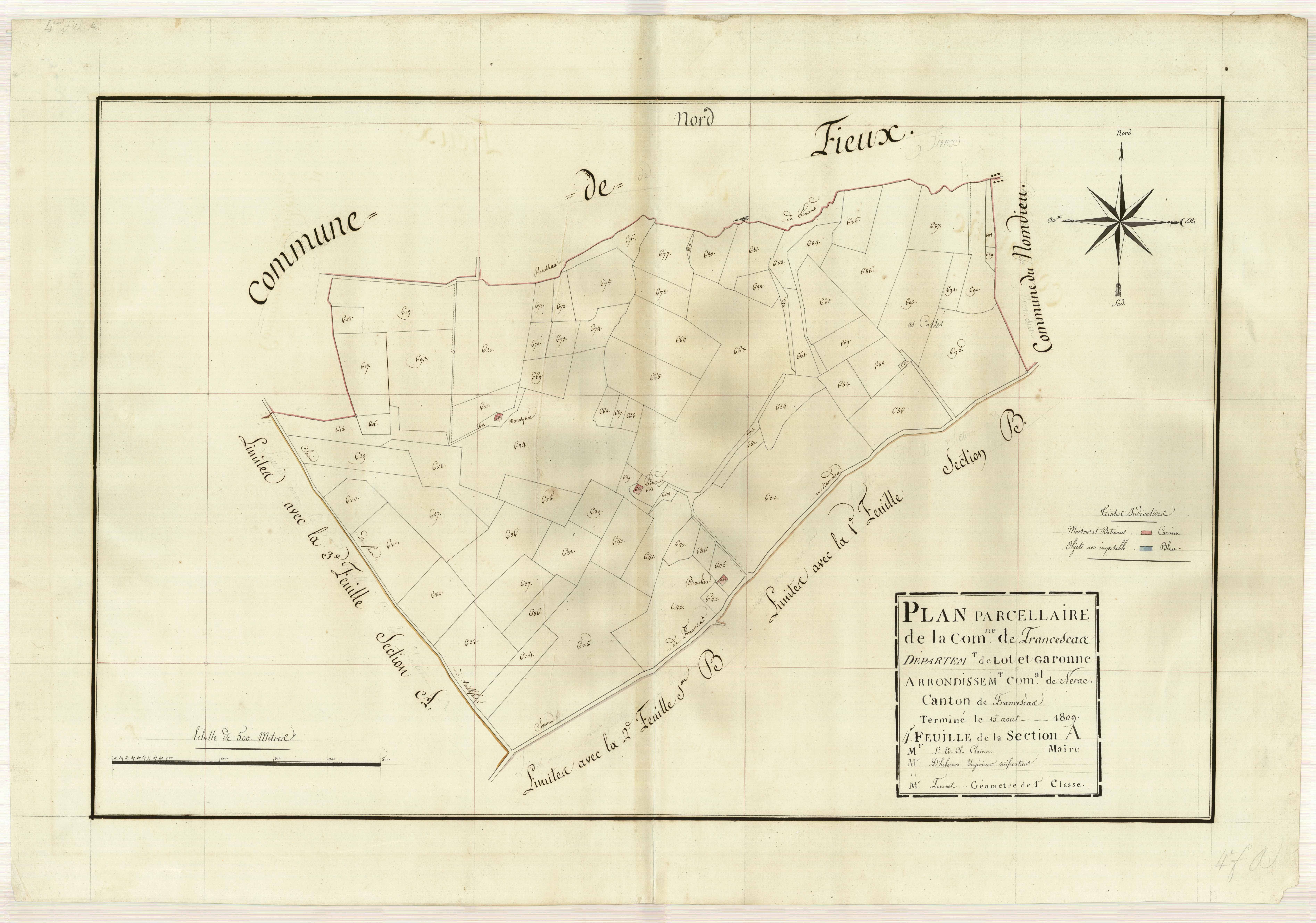 Plan primitif, atlas-A4 Pinaud, Francescas