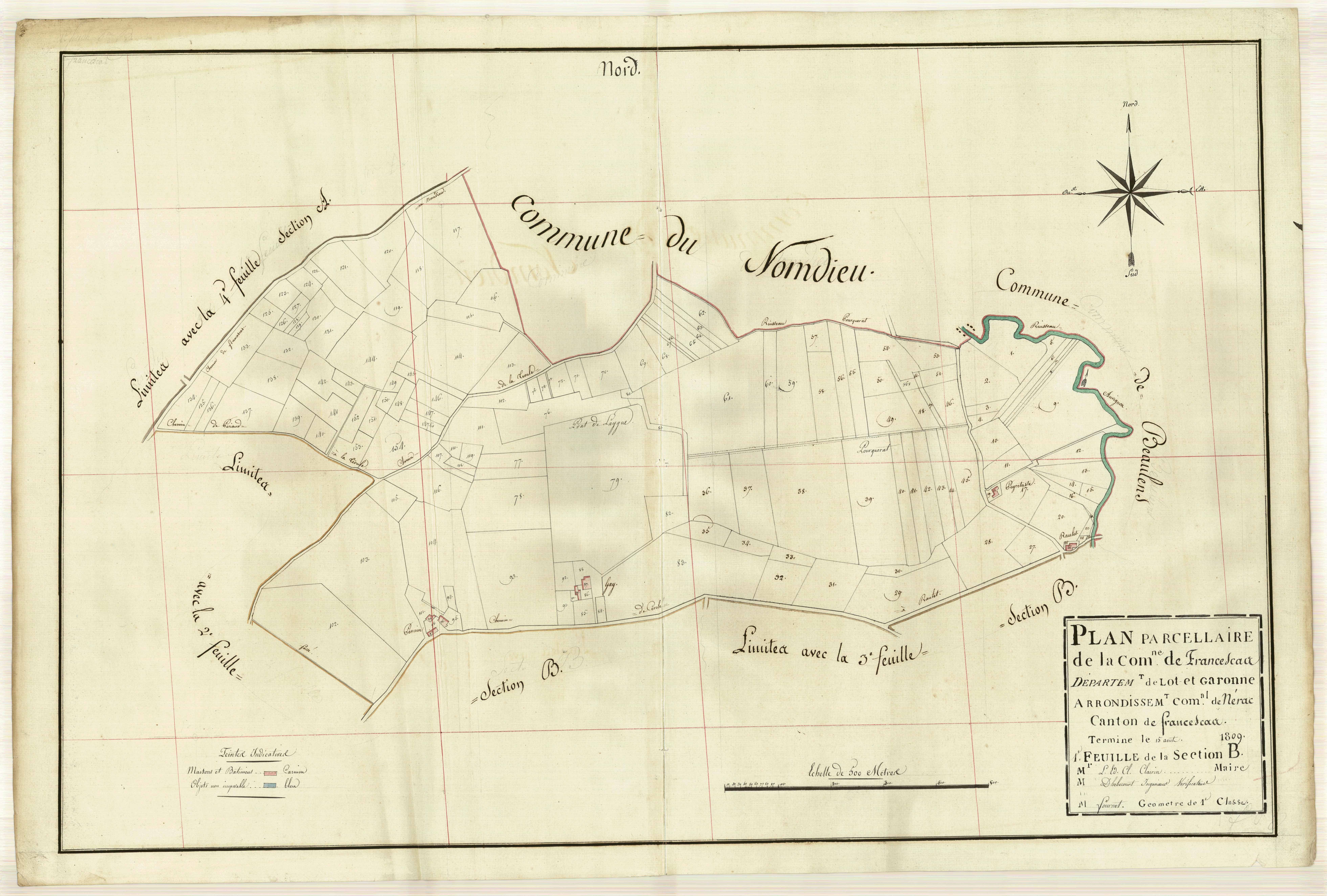 Plan primitif, atlas-B1 Cap-de-Bosq, Francescas