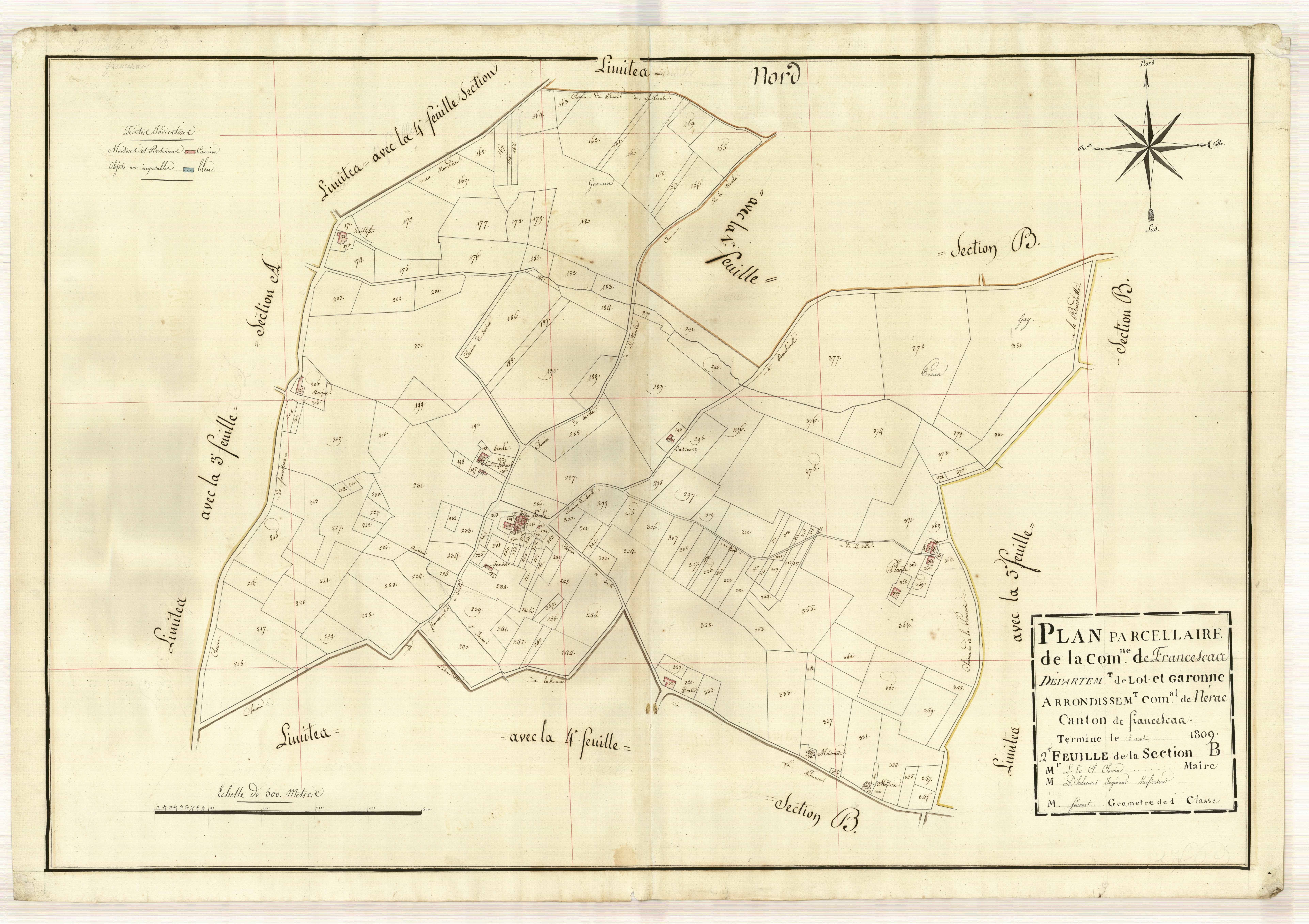 Plan primitif, atlas-B2 Cap-de-Bosq, Francescas