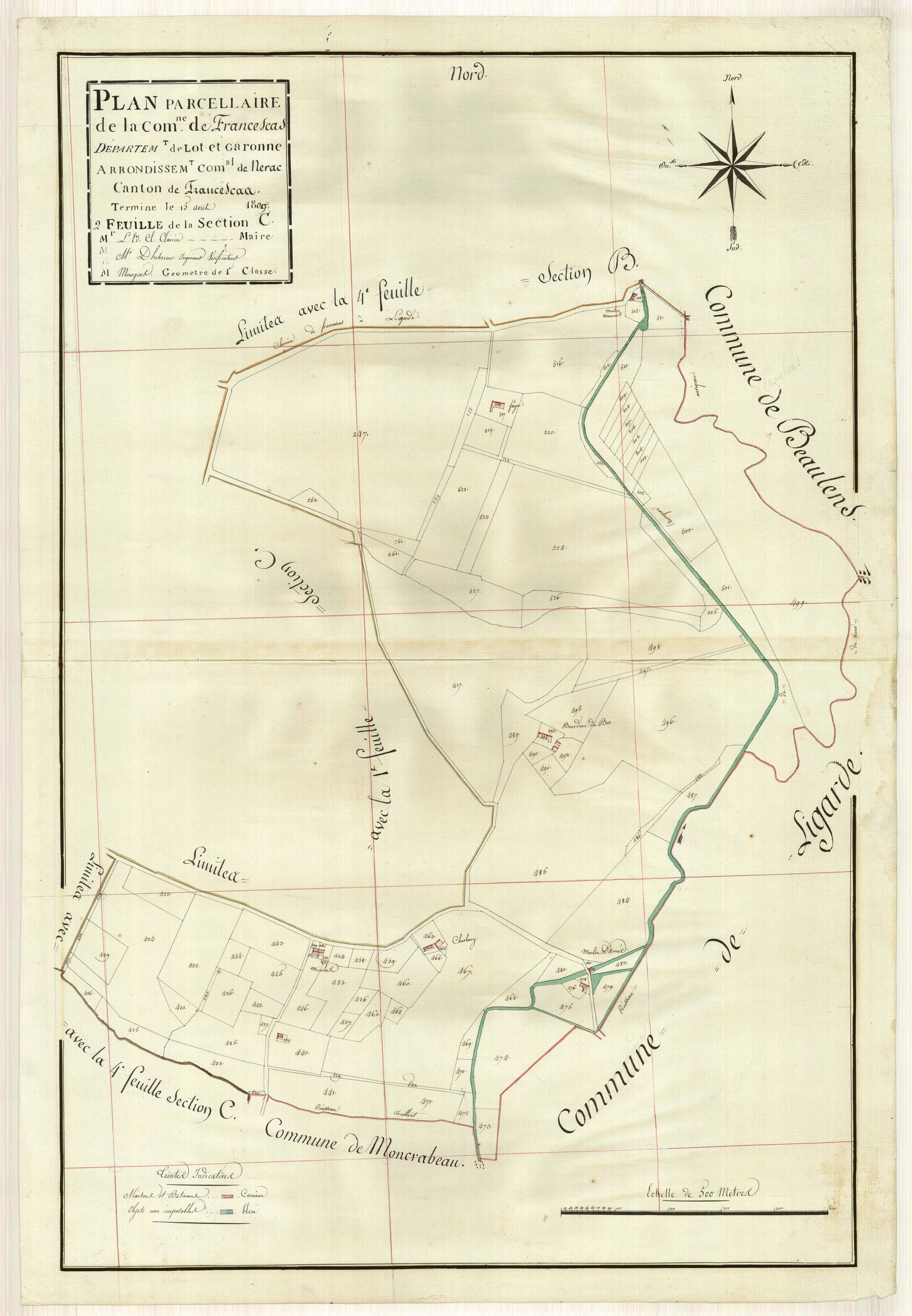 Plan primitif, atlas-C2 Le Grand Bois, Francescas