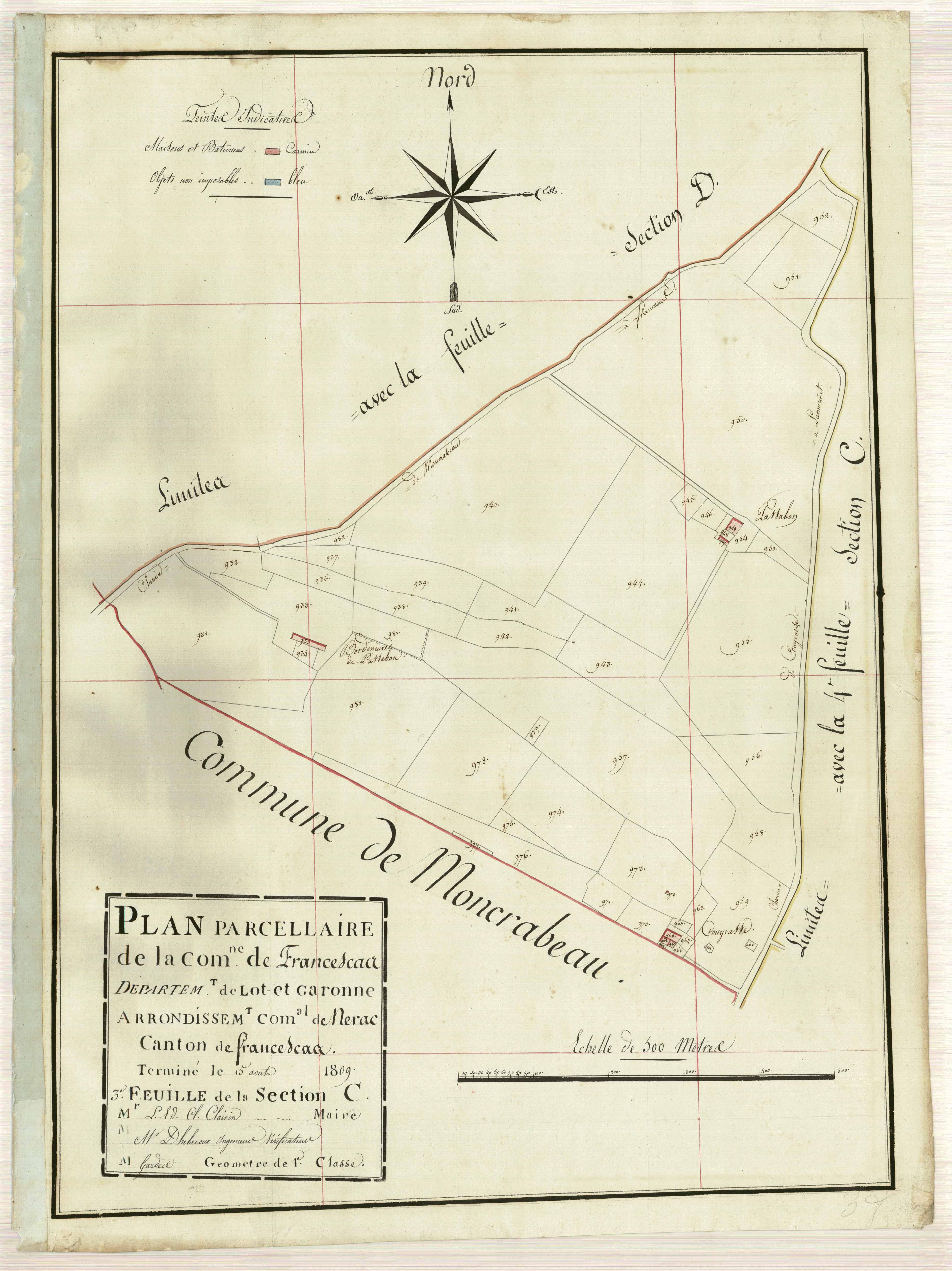 Plan primitif, atlas-C3 Le Grand Bois, Francescas