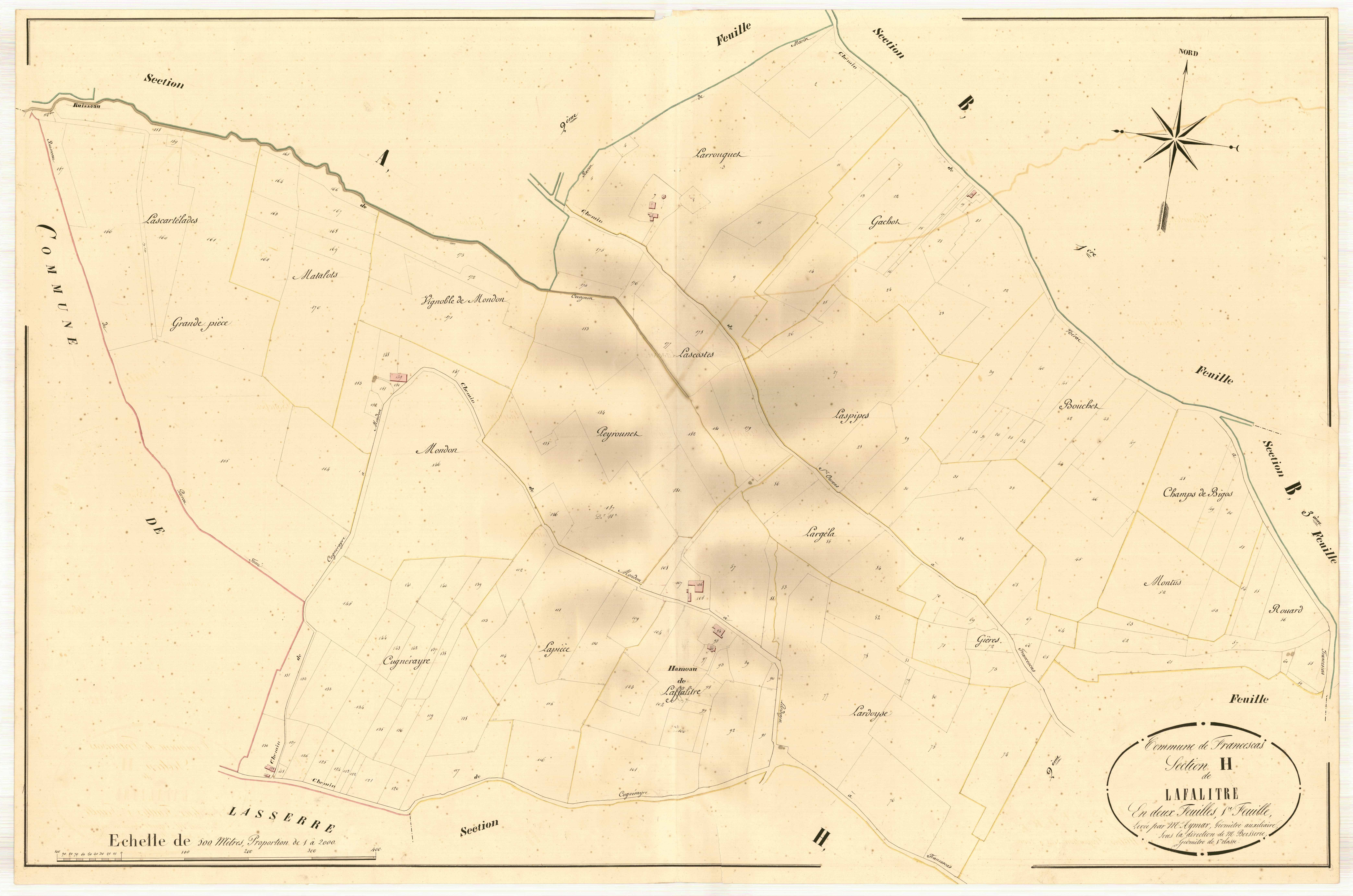 Plan napoléonien, atlas-H1 Lafalitre, Francescas
