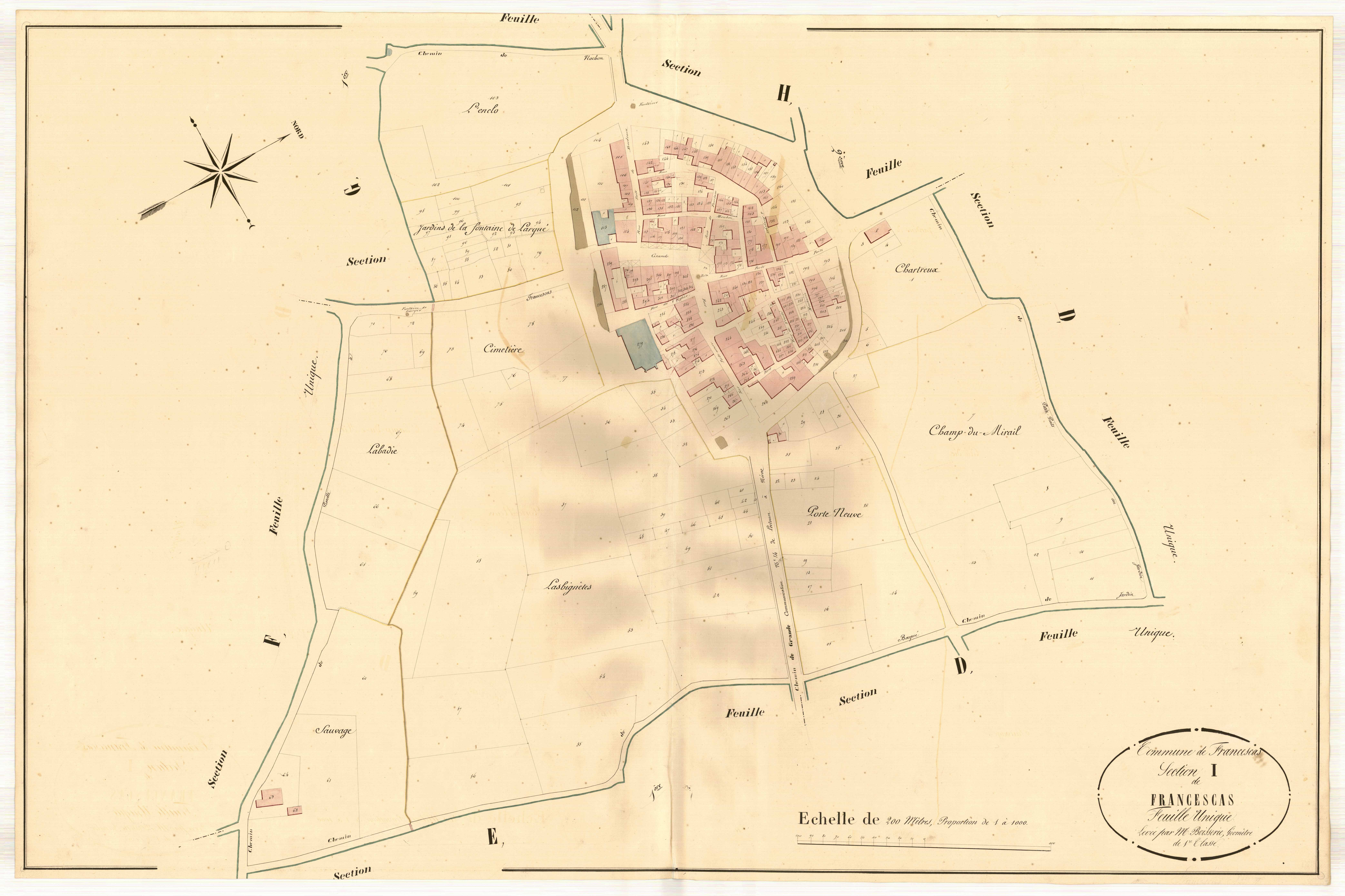 Plan napoléonien, atlas-I Francescas, Francescas