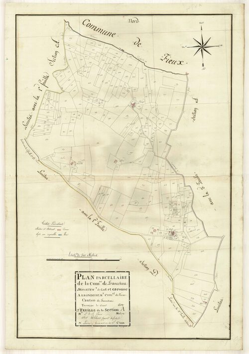 Plan primitif, atlas-A2 Pinaud, Francescas