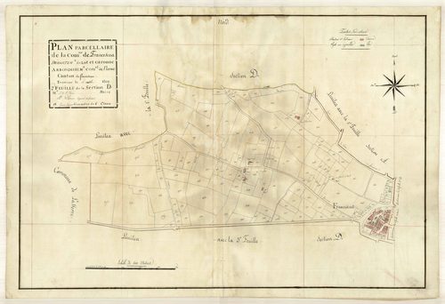 Plan primitif, atlas-D2 Saint-Ourens, Lafalitre, Francescas