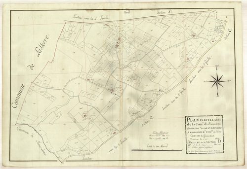 Plan primitif, atlas-D3 Saint-Ourens, Lafalitre, Francescas