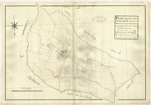 Plan primitif, atlas-D4 Saint-Ourens, Lafalitre, Francescas