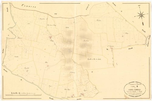 Plan napoléonien, atlas-B1 Saint-Caprais, Francescas