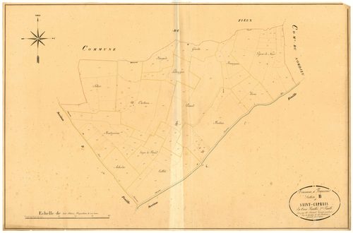 Plan napoléonien, atlas-B2 Saint-Caprais, Francescas