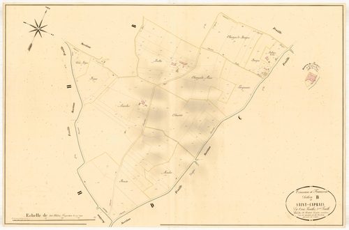 Plan napoléonien, atlas-B3 Saint-Caprais, Francescas