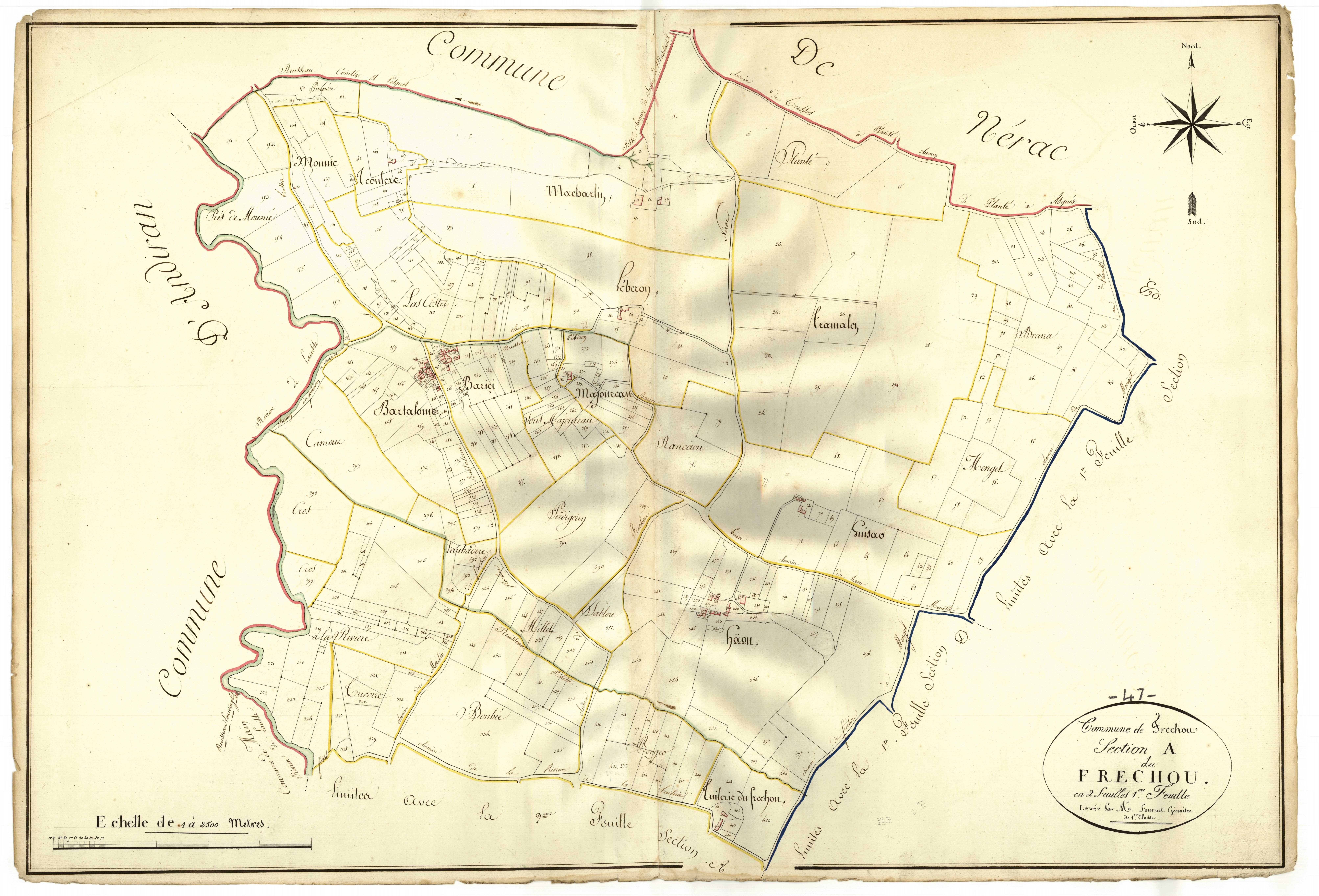 Plan napoléonien, atlas-A1 Le Fréchou, Fréchou (Le)