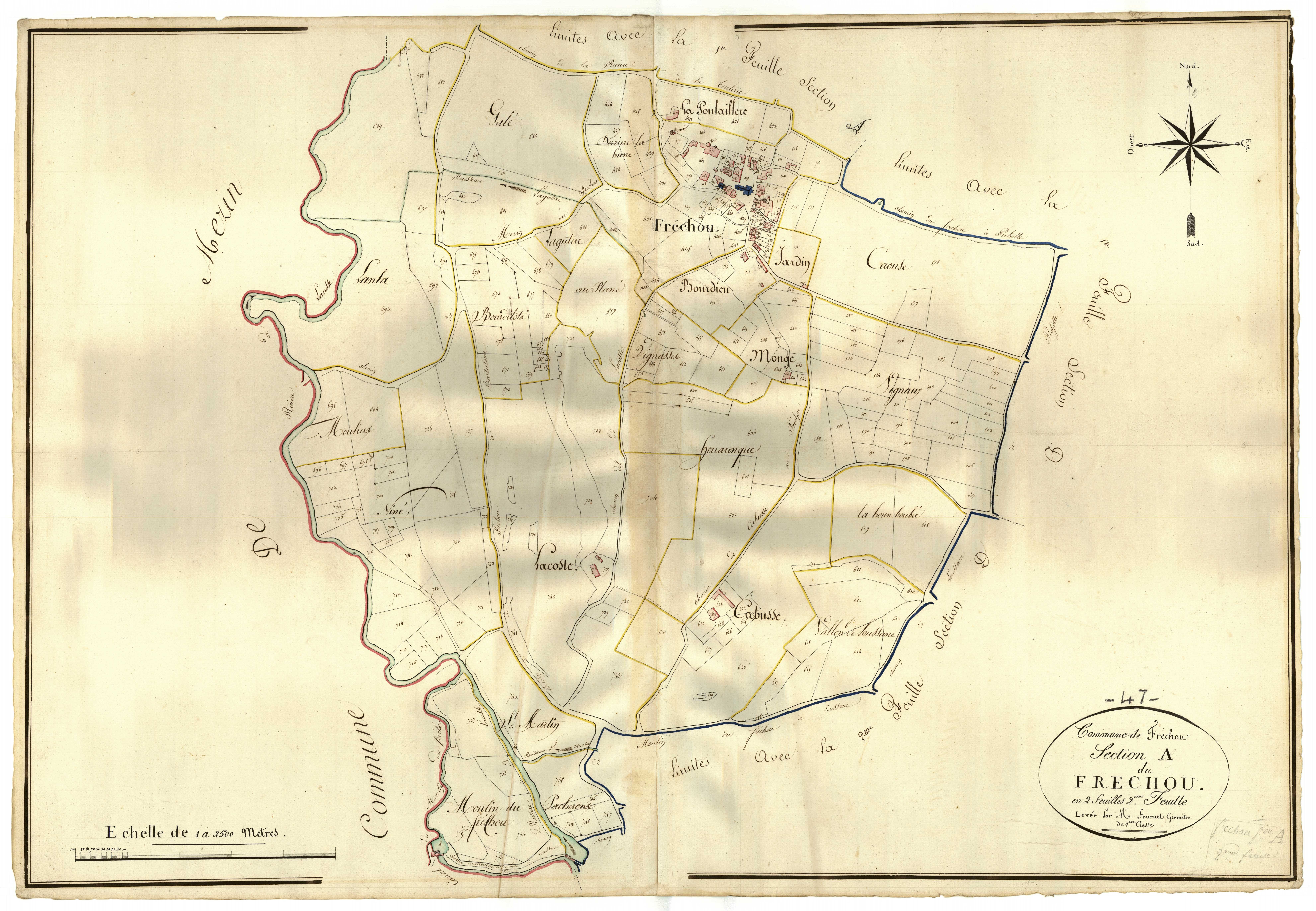 Plan napoléonien, atlas-A2 Le fréchou, Fréchou (Le)