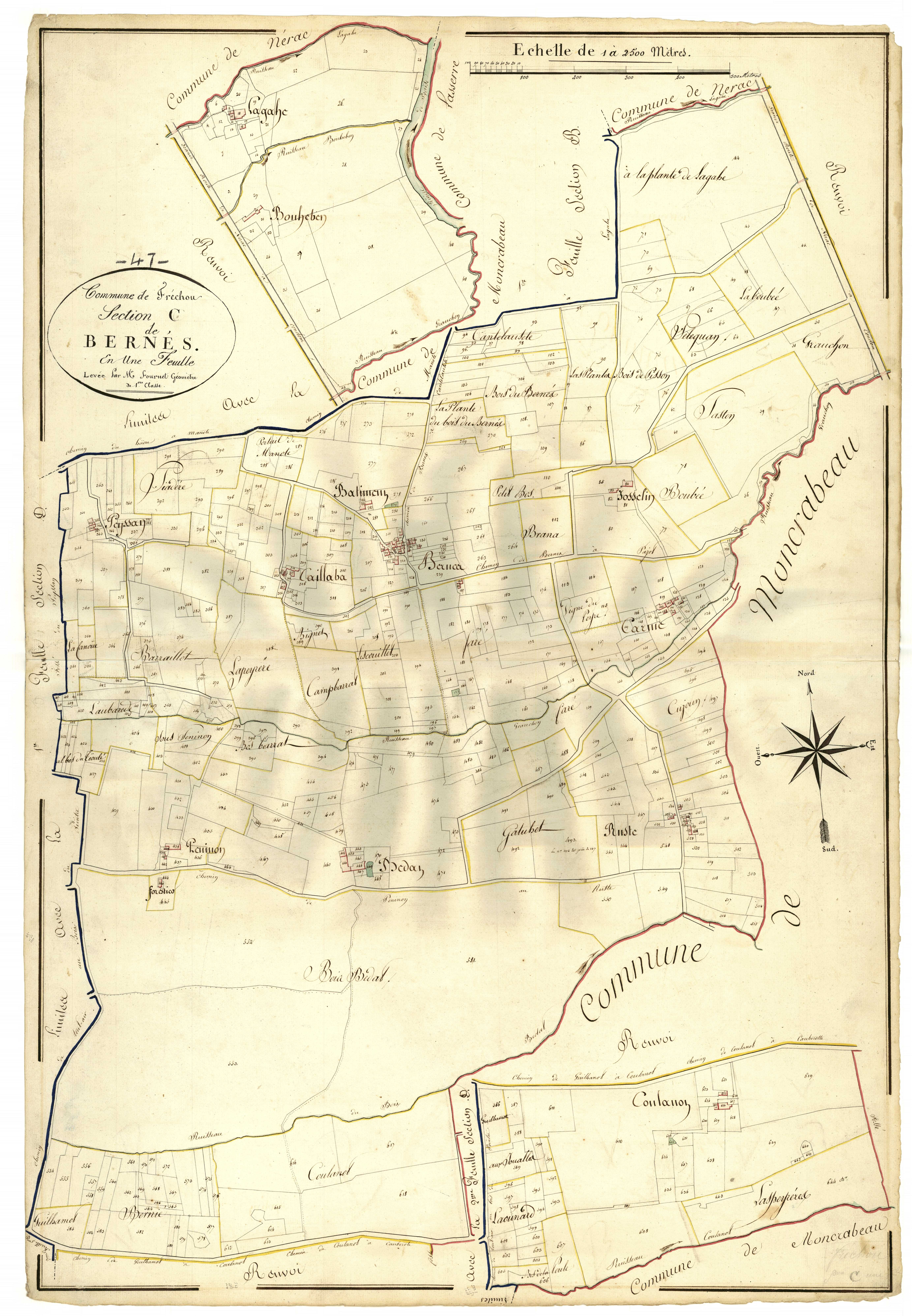Plan napoléonien, atlas-C Bernés, Fréchou (Le)