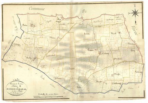 Plan napoléonien, atlas-B Bordes et Barail, Fréchou (Le)