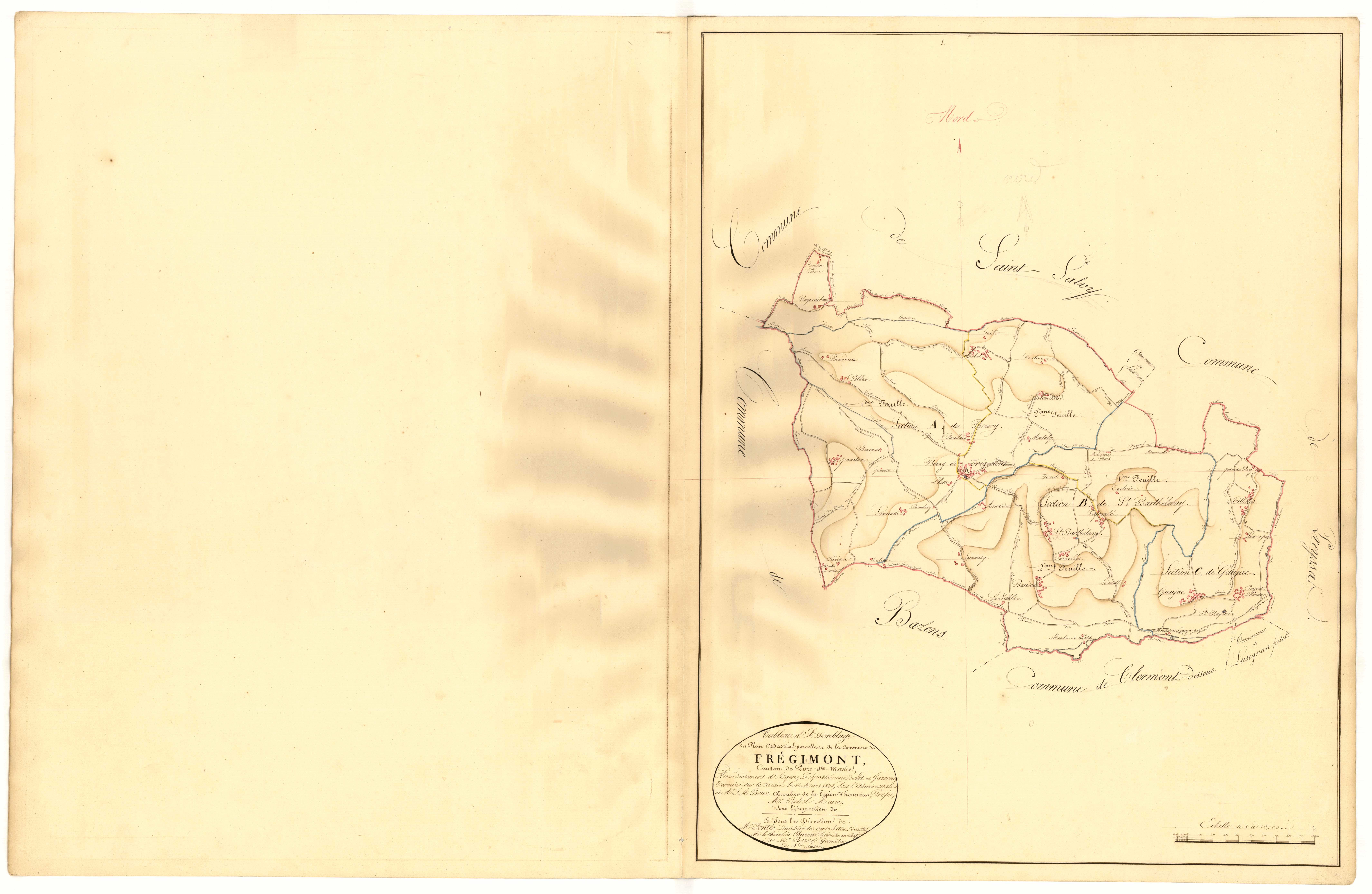 Plan napoléonien, atlas-TA, Frégimont