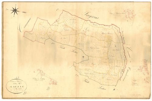Plan napoléonien, atlas-C Gaujac, Frégimont