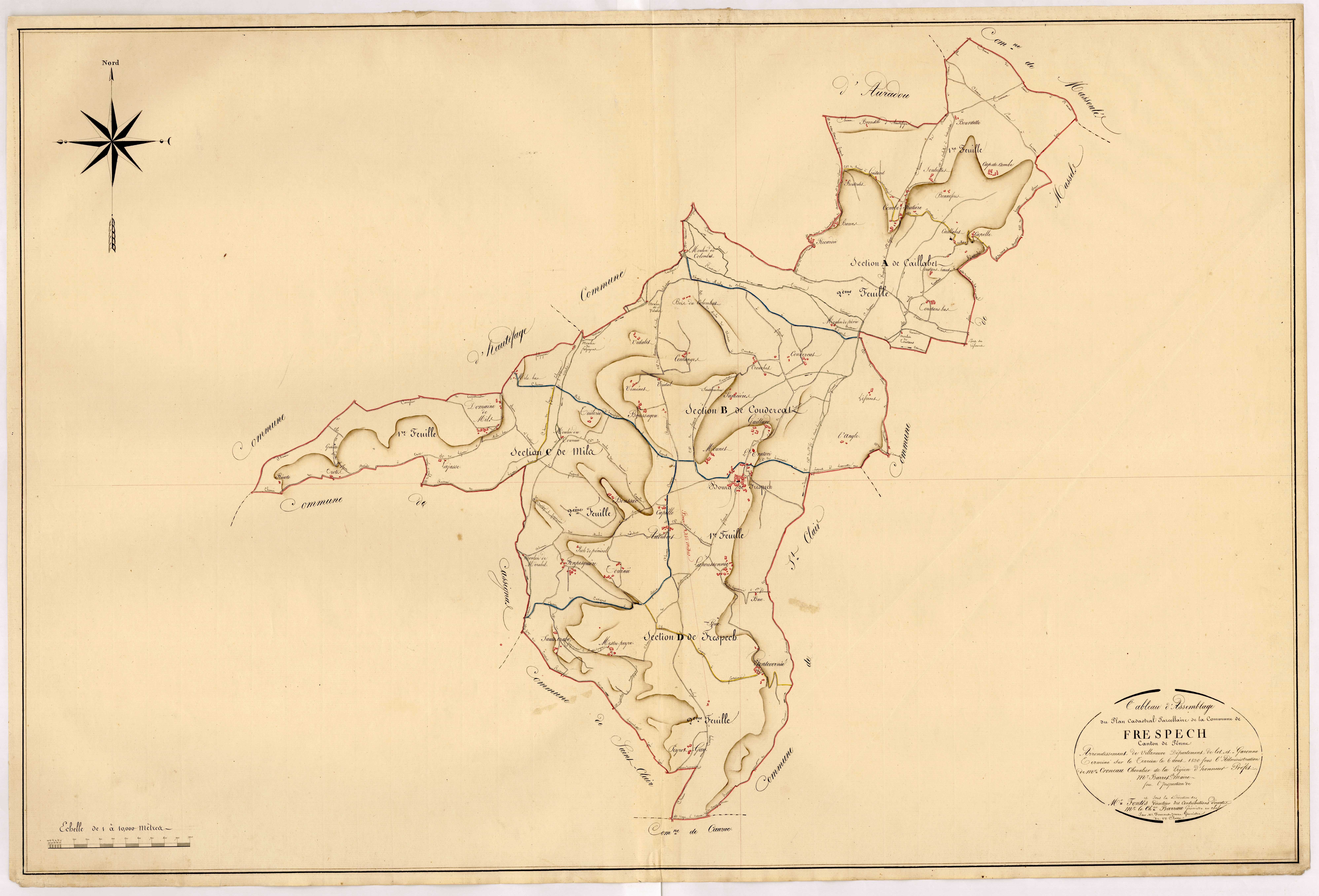 Plan napoléonien, atlas-TA, Frespech