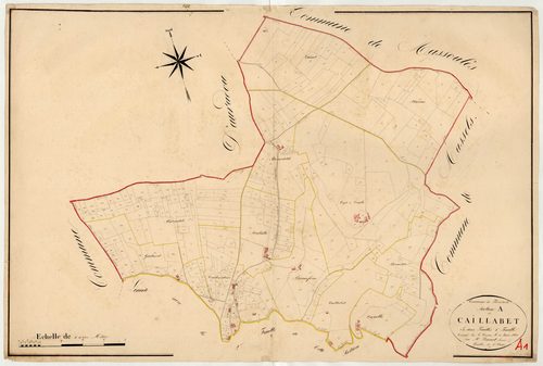 Plan napoléonien, atlas-A1 Caillabet, Frespech