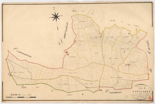 Plan napoléonien, atlas-A2 Caillabet, Frespech