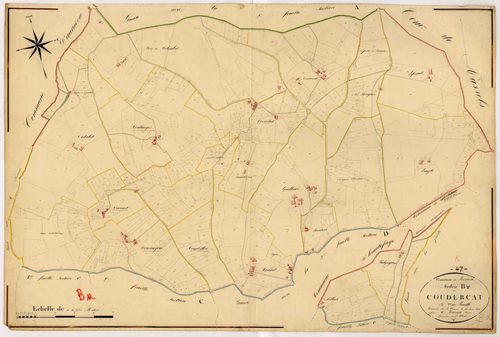 Plan napoléonien, atlas-B Coudercat, Frespech