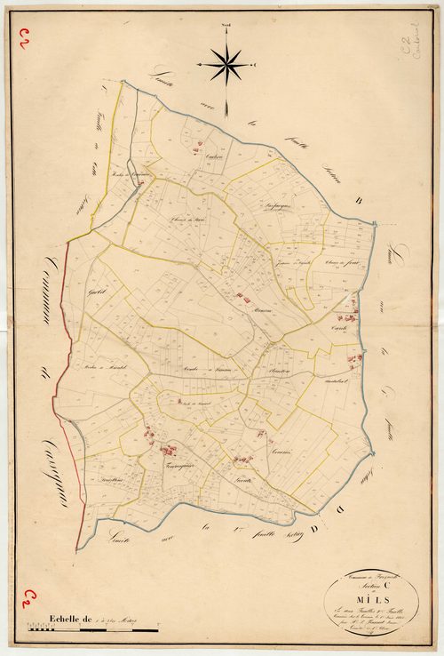 Plan napoléonien, atlas-C2 Mils, Frespech