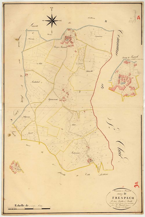 Plan napoléonien, atlas-D1 Frespech, Frespech