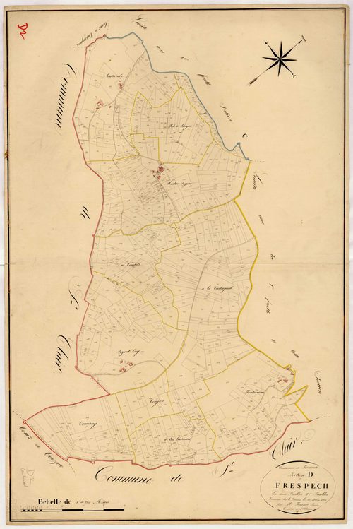 Plan napoléonien, atlas-D2 Frespech, Frespech