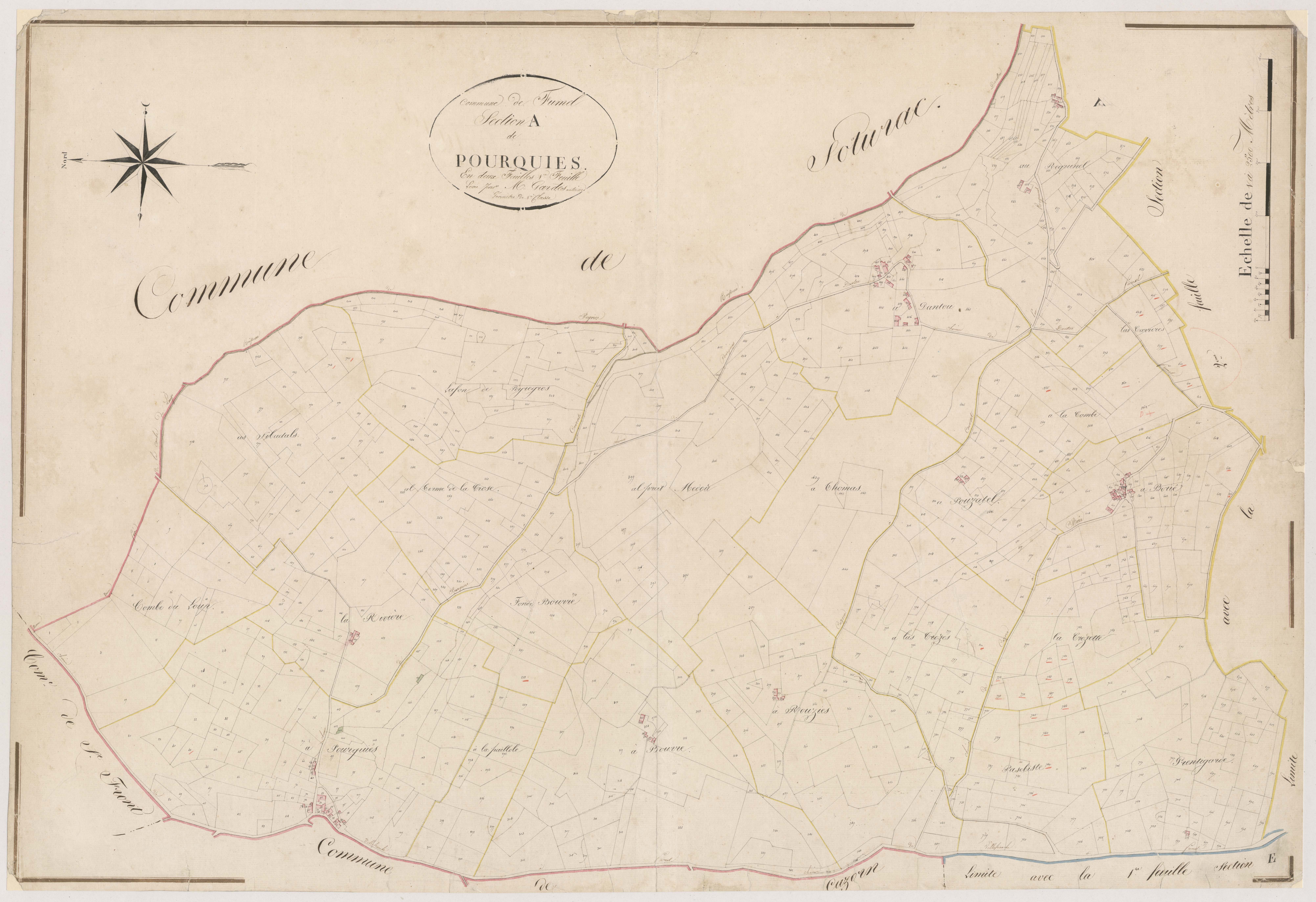 Plan napoléonien, atlas-A1 Pourquiès, Fumel