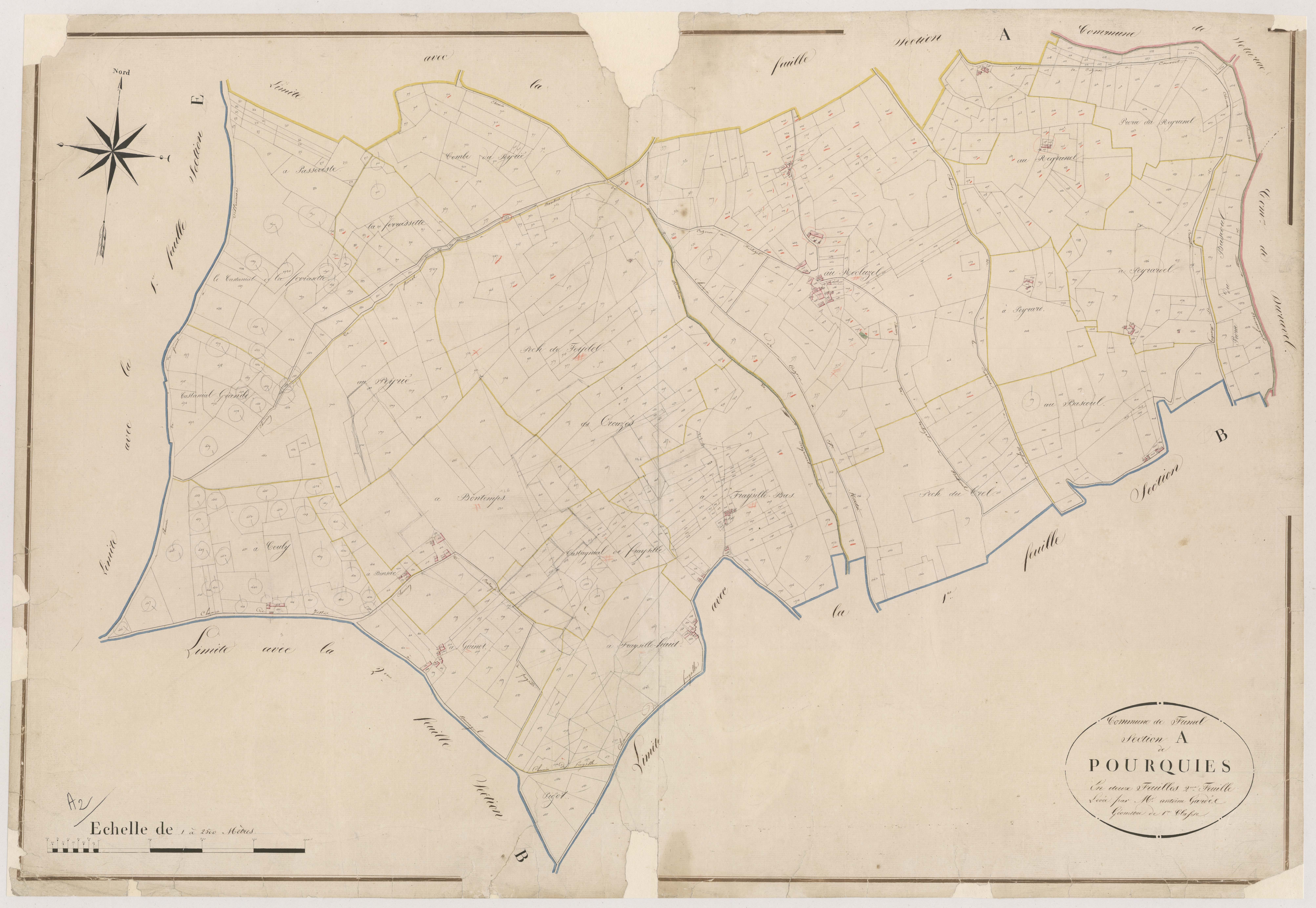 Plan napoléonien, atlas-A2 Pourquiès, Fumel