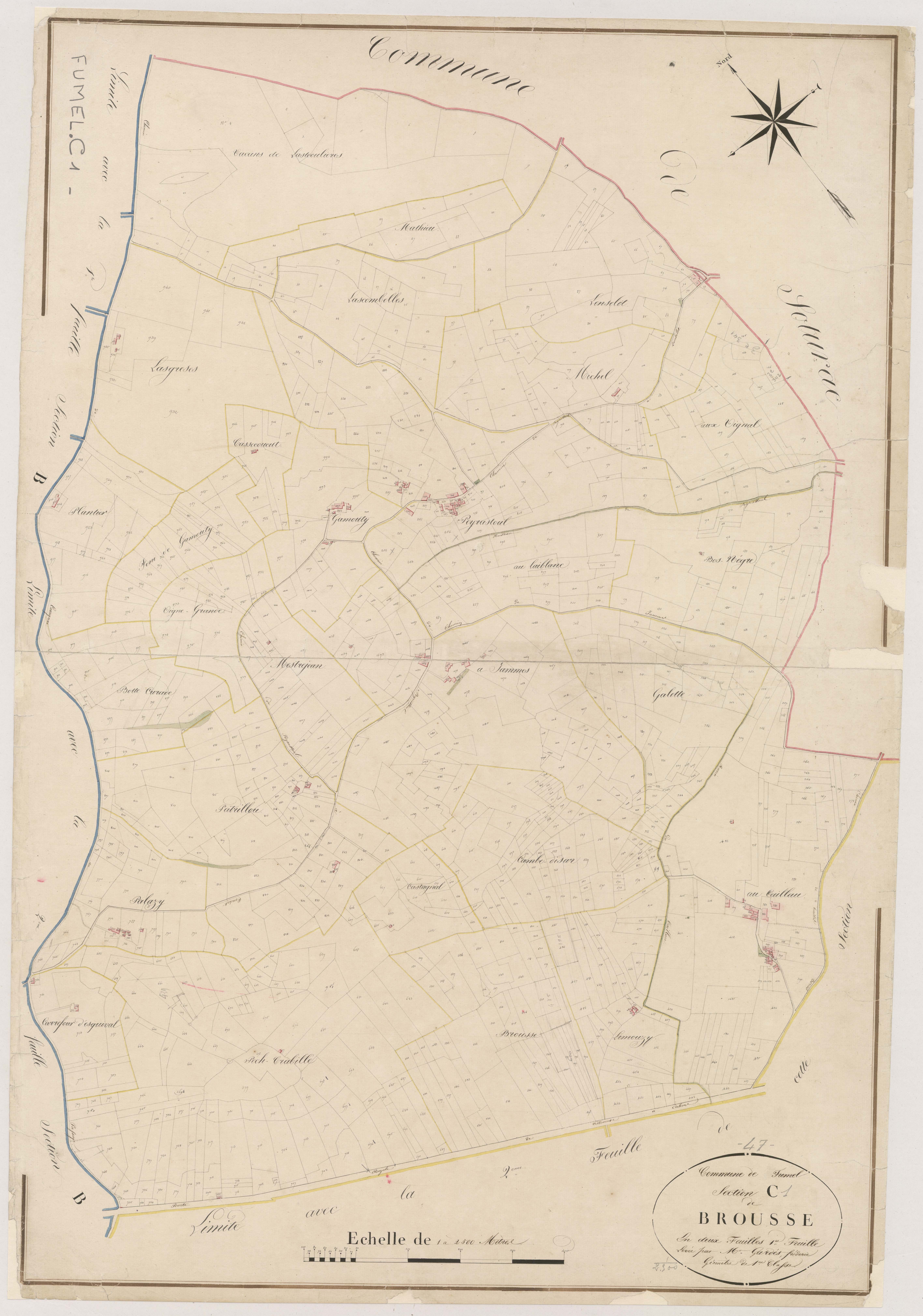 Plan napoléonien, atlas-C1 Brousse, Fumel