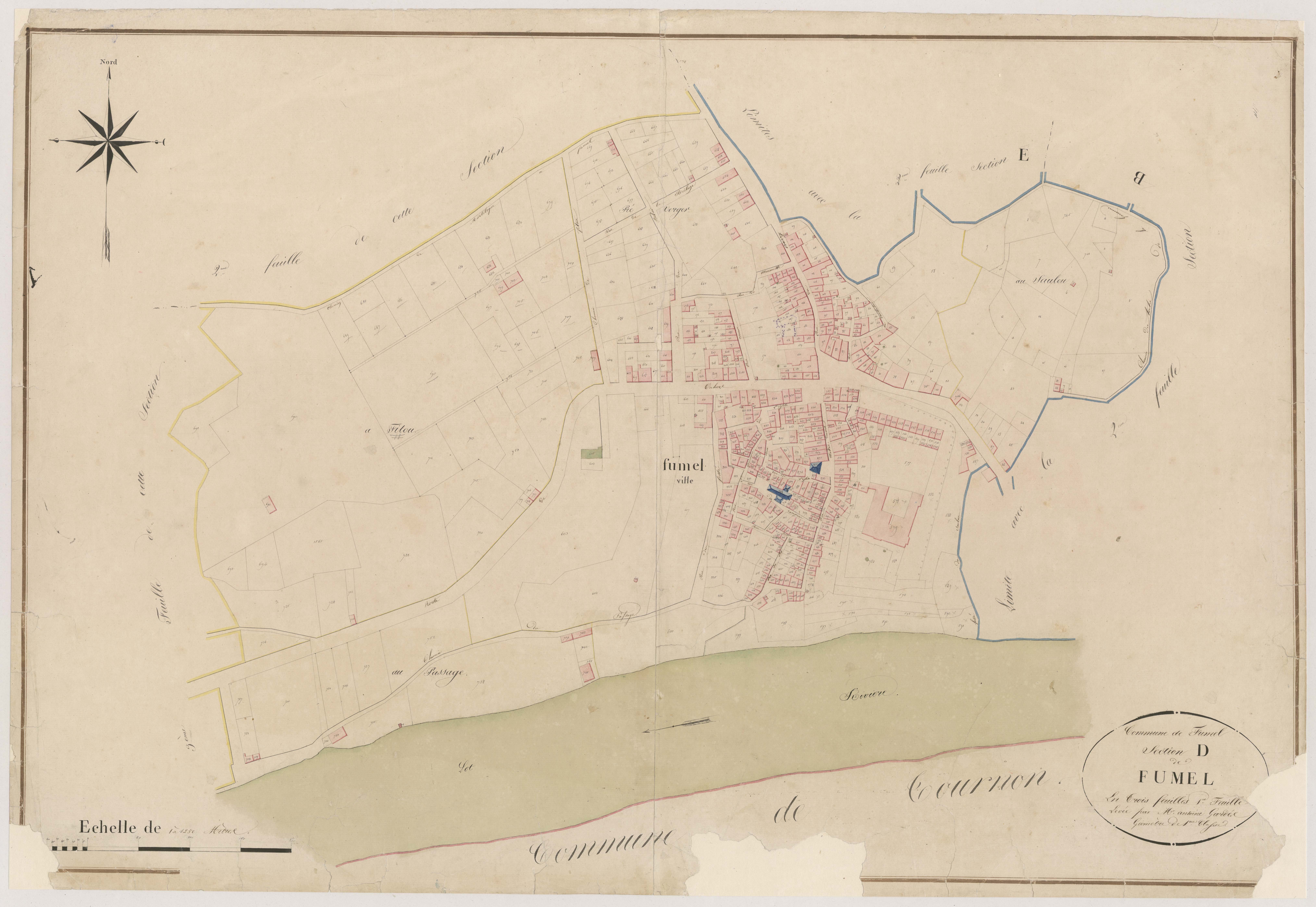 Plan napoléonien, atlas-D1 Fumel, Fumel