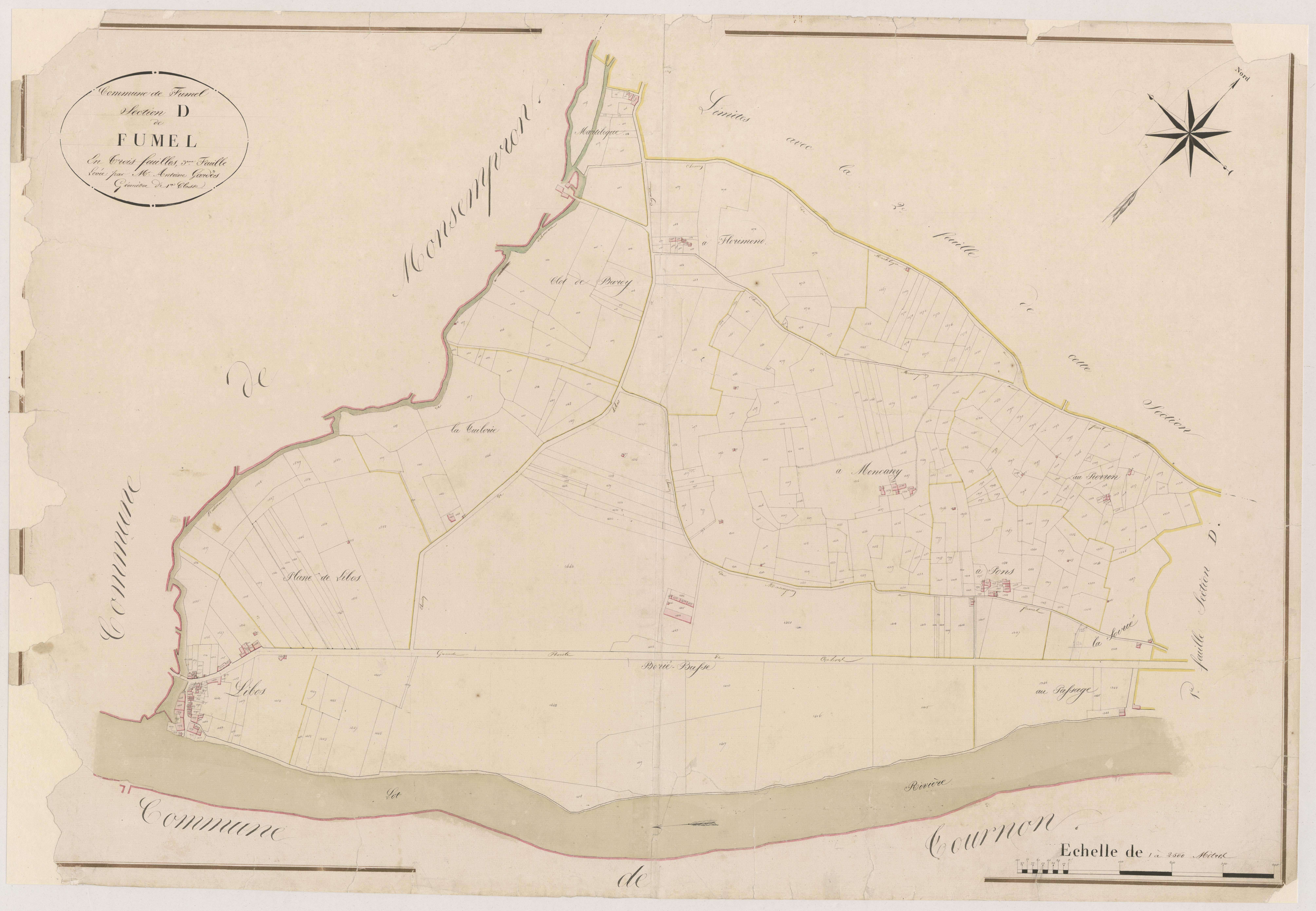 Plan napoléonien, atlas-D3 Fumel, Fumel