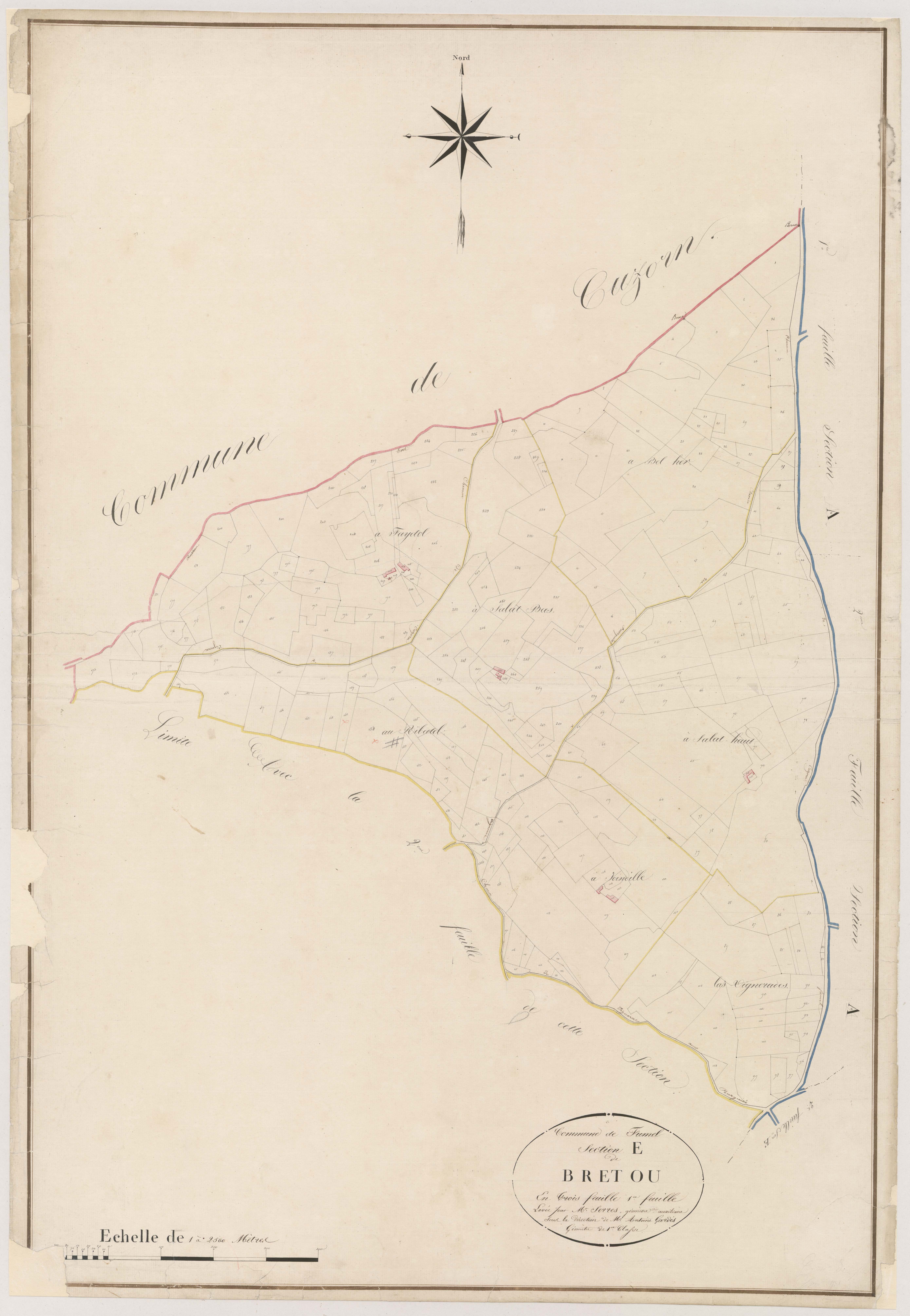 Plan napoléonien, atlas-E1 Bretou, Fumel
